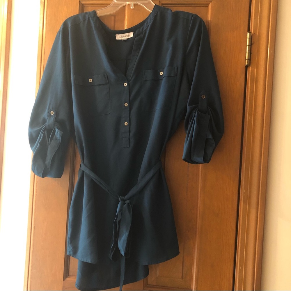 Calvin Klein - Green Tunic w/ Belt